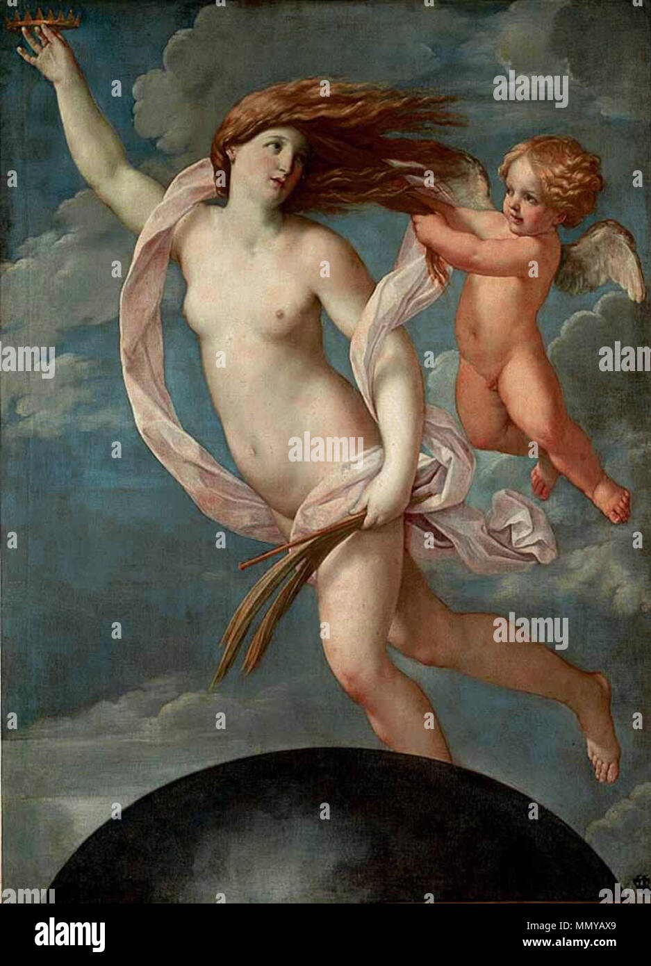 . 162,5 × 128,2 cm English : Fortuna d'une couronne . circa 1623. Guido Reni (1575-1642) Noms alternatifs Guido Guido italien il Rhenus Description peintre, dessinateur et aquafortiste Date de naissance/décès 14 Novembre 1575 18 août 1642 Lieu de naissance/décès Calvenzano Bologna Bologna lieu de travail (1599-1600), Rome (1600-1602), Bologne (1603-1605), Rome (1605-1610), Bologne (1611-1612), Rome (1612), Bologne (1615-1616), Paris (1617-1621), Rome (1622-1629), Naples (1624-1626, 1640-1642) le contrôle d'autorité : Q109061 : VIAF ?49288294 ISNI : ?0000000123206667 ULAN : ?500030334 RCAC : ?n80021 Banque D'Images