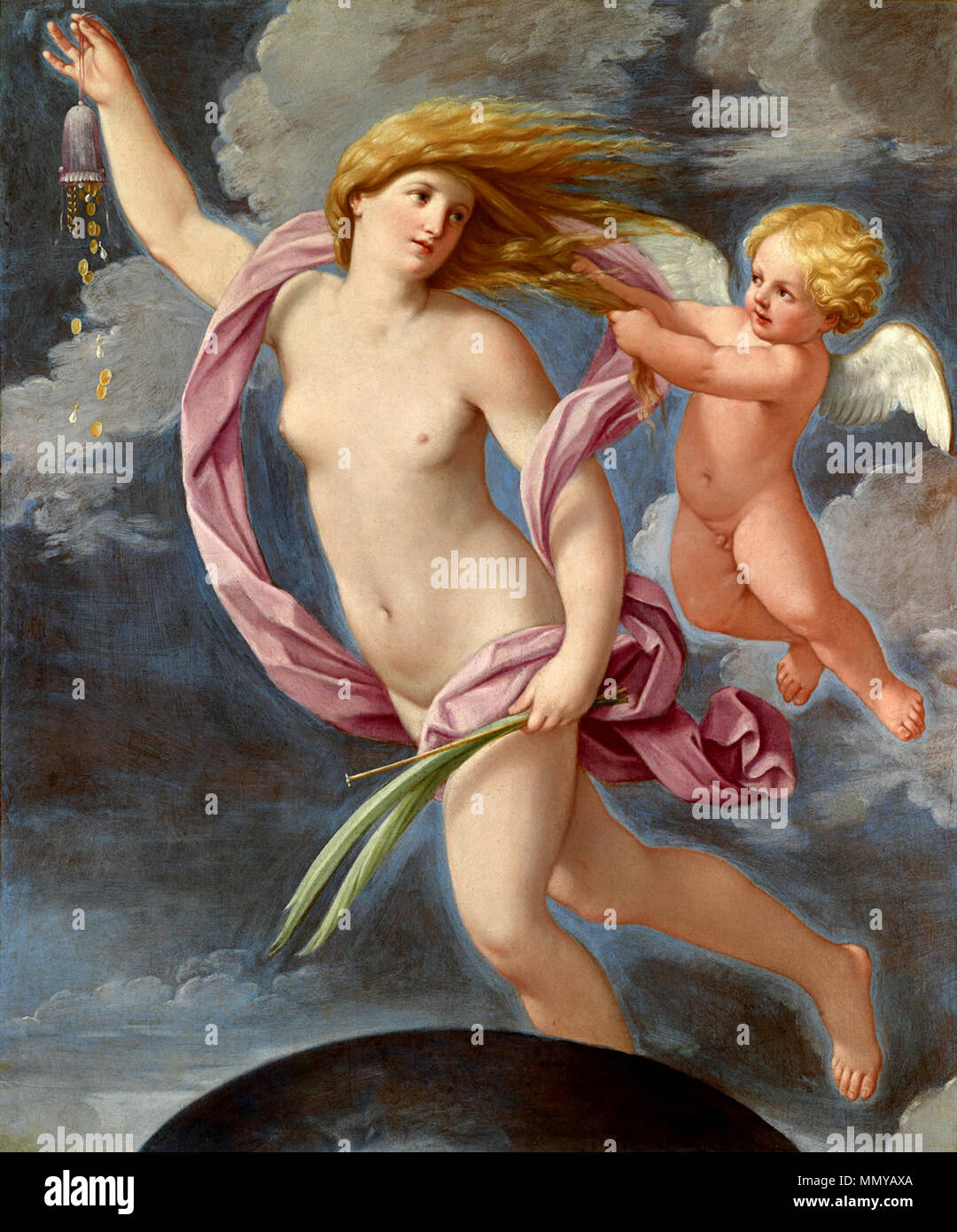 . 152 × 130 cm English : Fortuna avec un sac à main . circa 1636. Guido Reni (1575-1642) Noms alternatifs Guido Guido italien il Rhenus Description peintre, dessinateur et aquafortiste Date de naissance/décès 14 Novembre 1575 18 août 1642 Lieu de naissance/décès Calvenzano Bologna Bologna lieu de travail (1599-1600), Rome (1600-1602), Bologne (1603-1605), Rome (1605-1610), Bologne (1611-1612), Rome (1612), Bologne (1615-1616), Paris (1617-1621), Rome (1622-1629), Naples (1624-1626, 1640-1642) le contrôle d'autorité : Q109061 : VIAF ?49288294 ISNI : ?0000000123206667 ULAN : ?500030334 RCAC : ?n80021717 Banque D'Images