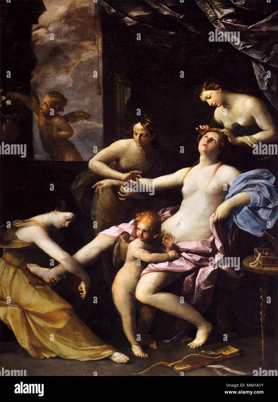 La toilette de Vénus. Entre 1621 et 1623. Guido Reni - la toilette de Vénus - WGA19297 Banque D'Images
