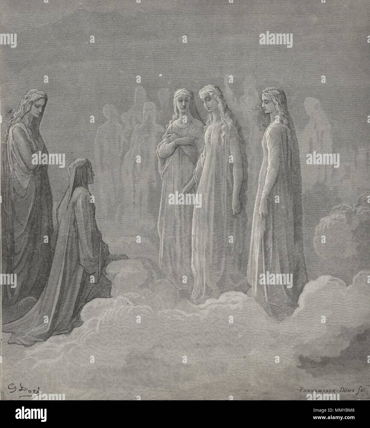 Gustave Doré - Paradiso, Canto III Banque D'Images