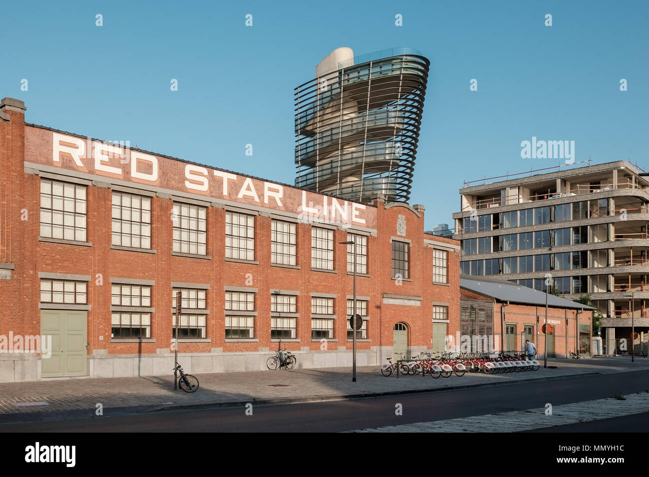 Vue sur le Red Star Line museum à Anvers, Belgique Banque D'Images