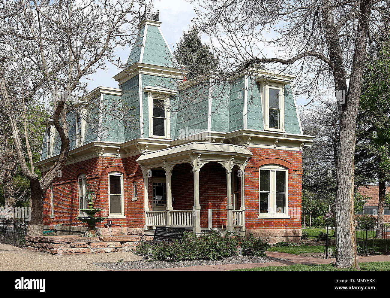 Denver, Colorado - le 6 mai 2018. 9e Rue Parc Historique à printemps. Banque D'Images