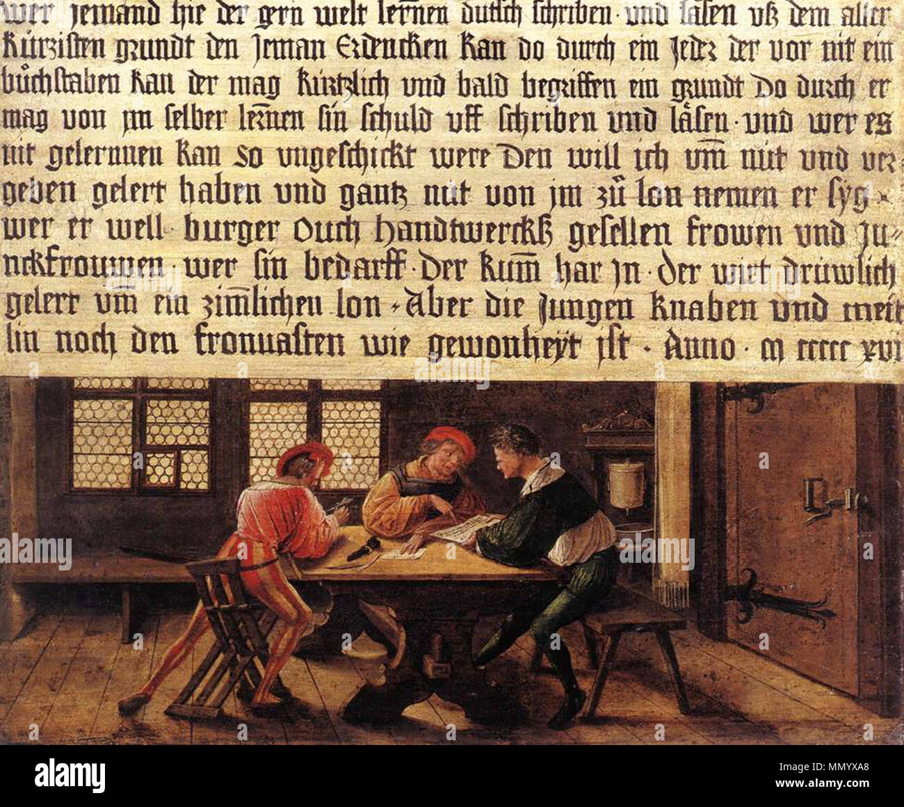 Pancarte pour un maître. 1516. Hans Holbein d. J. - Pancarte pour un Maître - WGA11486 Banque D'Images