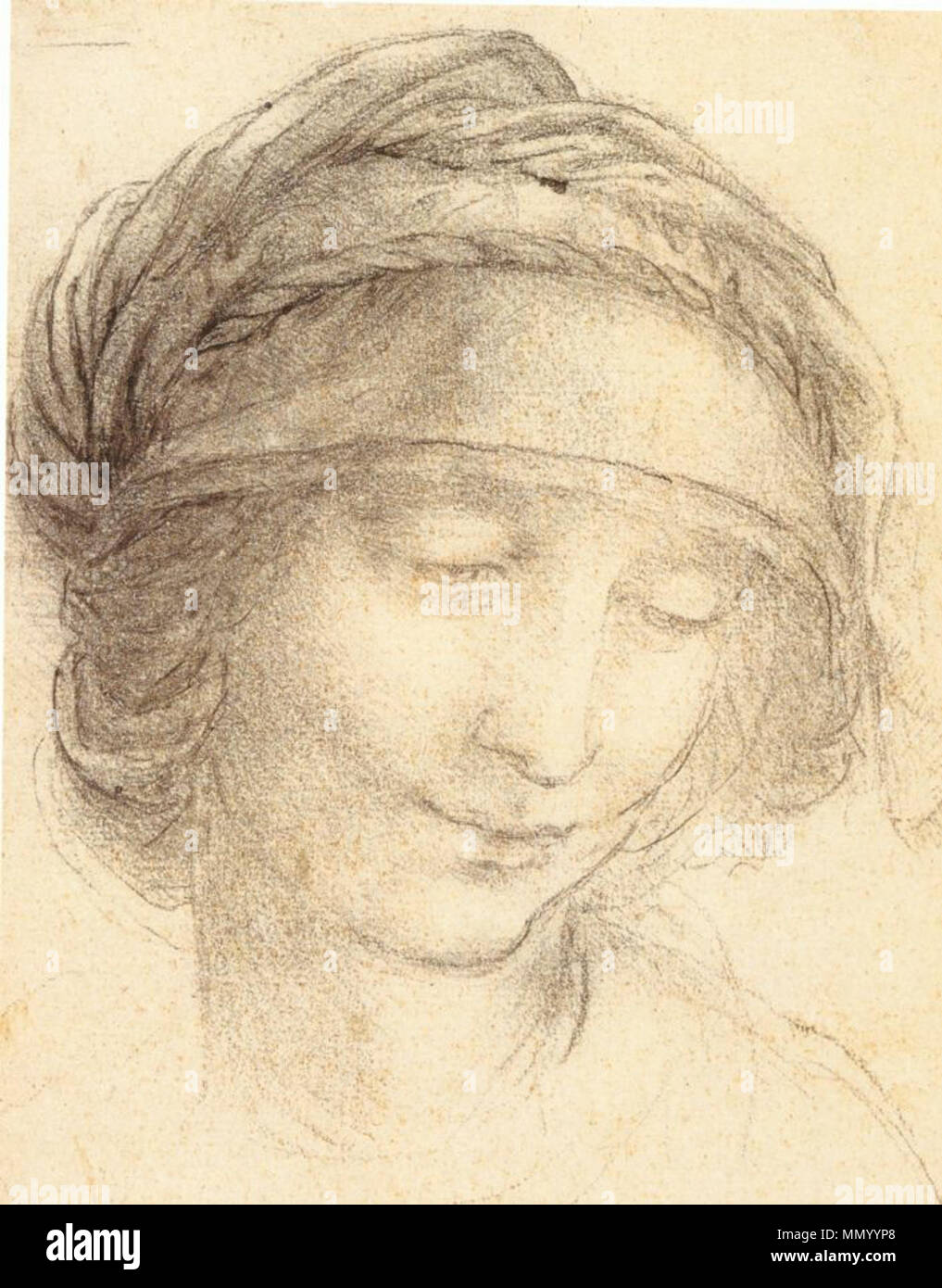 Tête de Saint Anne Banque D'Images