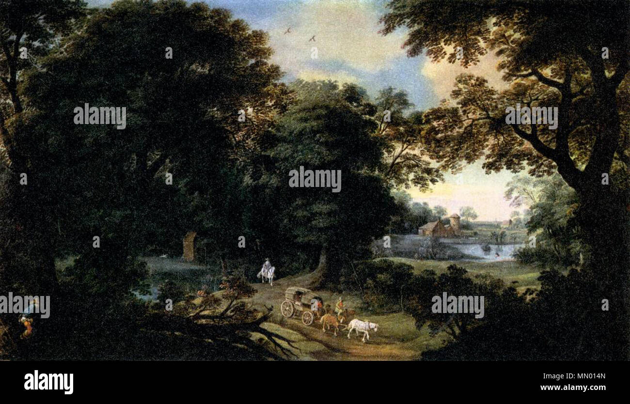 Paysage de forêt. première moitié du 17e siècle. Hendrik van der Borcht (I) - paysage de forêt - WGA02451 Banque D'Images