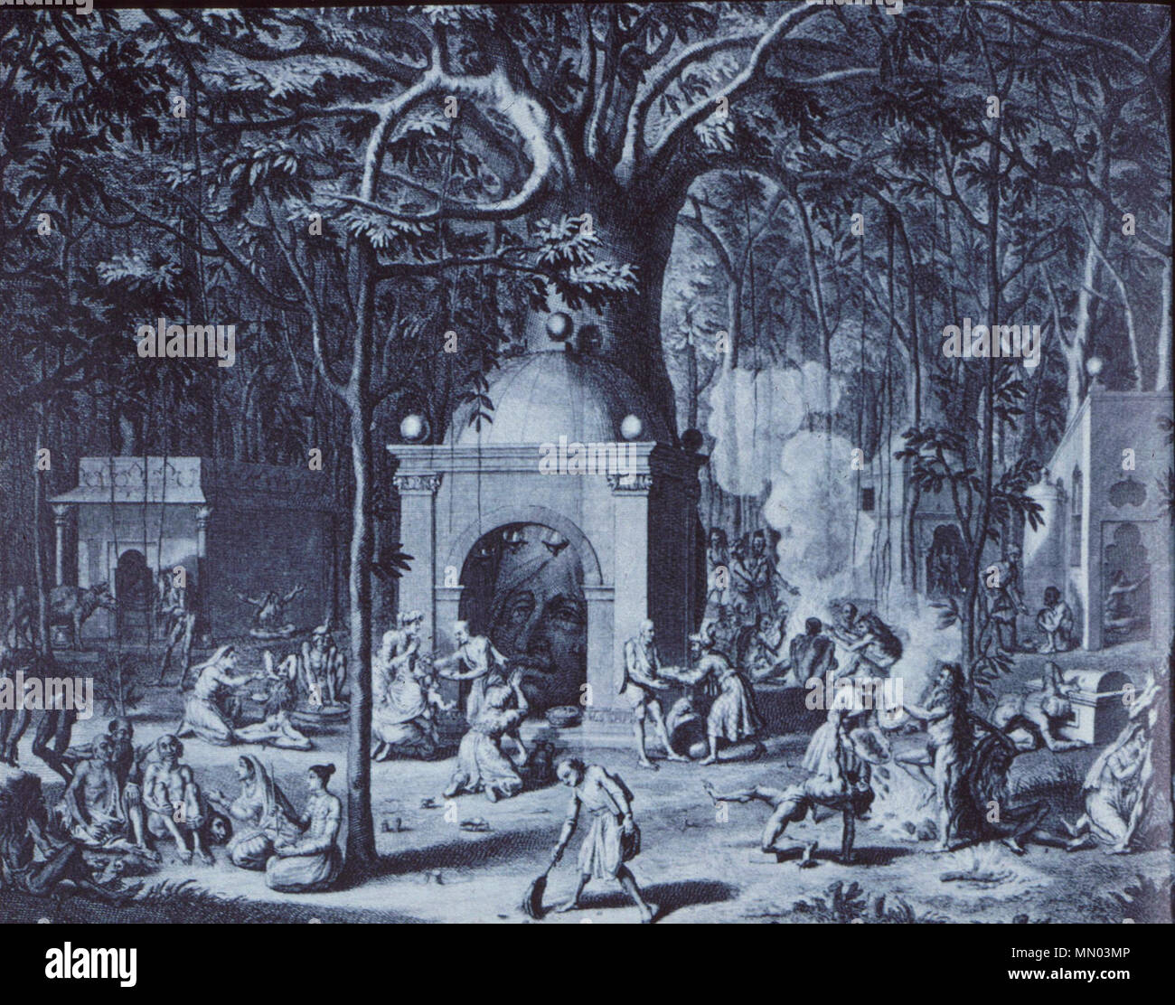 Les cérémonies religieuses et les coutumes des diverses nations du monde connu vol. IV, pt. 2, p. 8 "dieu hindou'. 1731. Dieu hindou (Bernard Picart) Banque D'Images