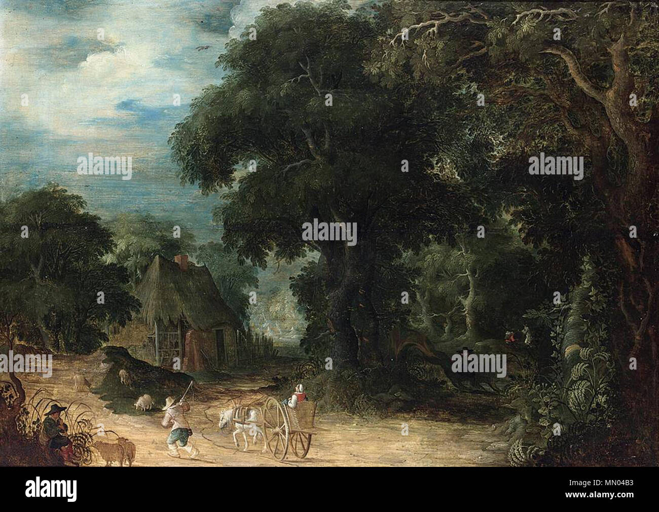 Paysage boisé. première moitié du 17e siècle. Abraham Govaerts - Paysage - WGA9980 Banque D'Images