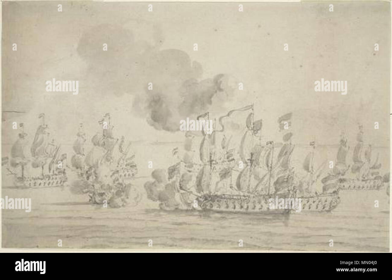 . L'action de Kingfisher HMS contre sept navires Algerine, 2 juin 1681 . vers 1683. Willem van de Velde l'Ancien (vers 1611-1693) Noms alternatifs Willem van de Velde l'ancien Description peintre, dessinateur et graveur Date de naissance/décès vers 1611 13 décembre 1693 Lieu de naissance/décès Leiden London période de travail entre 1635 et 1693 circa circa lieu de travail Leiden (1631-1635), Amsterdam (vers 1636-1672), la Norvège (ca. 1641), Vlieland (vers 1644-1645), Copenhague (1658), Bergen (1665), Angleterre (entre 1672 et 1693 circa circa) contrôle d'autorité : Q722912 : VIAF Banque D'Images