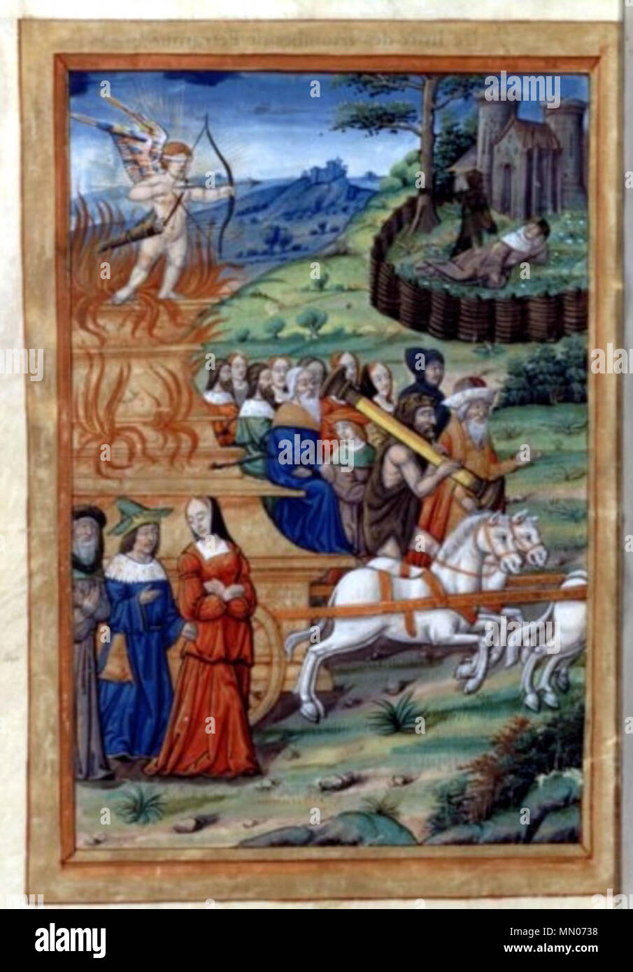 . Triomphe de l'amour . 15-16 c.. Je inconnu Trionfi (amour) Banque D'Images