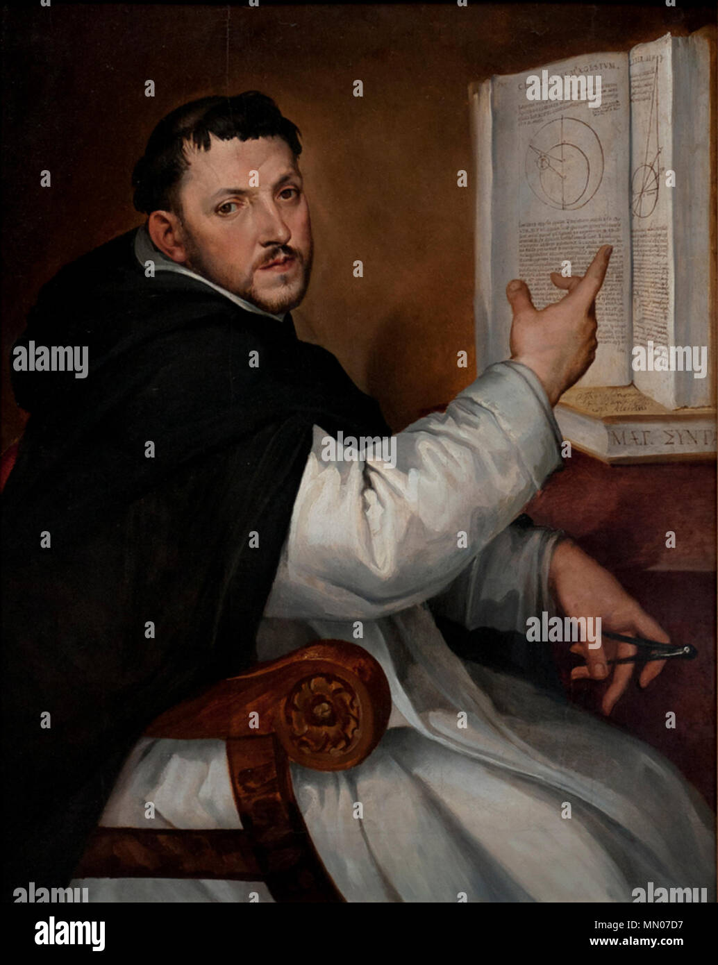 . Italiano : Ritratto di Ignazio Danti English : Portrait d'Ignazio Danti . Entre 1576 et 1586. IgnazioDanti Banque D'Images