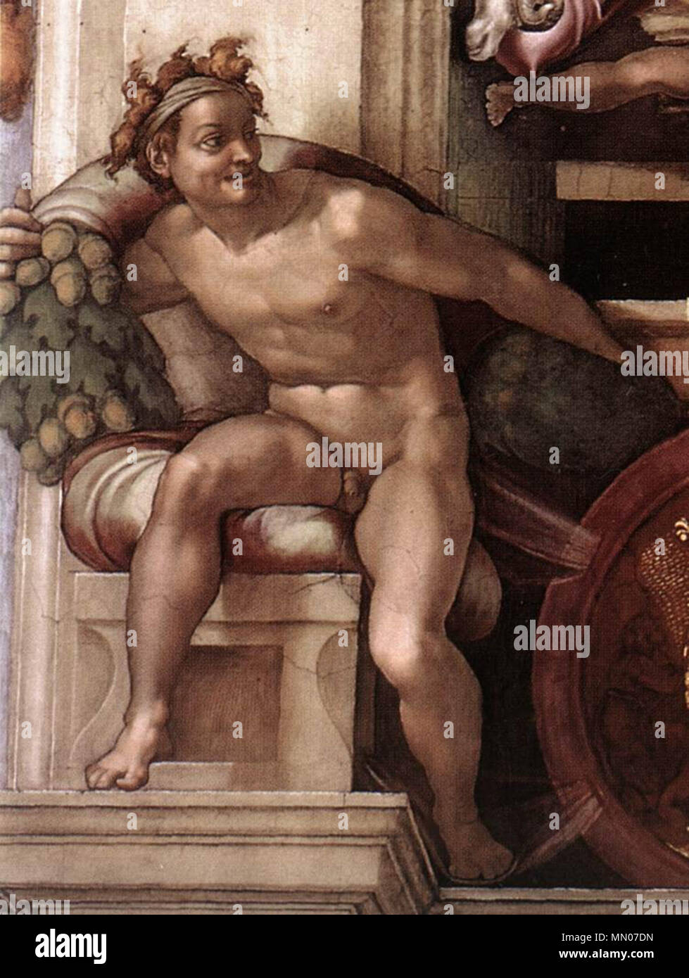 . Fresque sur le plafond de la chapelle Sixtine . 1509. Michelangelo (1475-1564) Noms alternatifs MICHELANGELO DI LODOVICO BUONARROTI SIMONI Italien Description peintre, sculpteur, architecte, poète et inventeur Date de naissance/décès 6 Mars 1475 18 février 1564 Lieu de naissance/décès Caprese Michelangelo Rome à partir de la période de travail jusqu'à 1487 lieu de travail 1564 Florence (1487-1494), Bologne (1494-1496), Rome (1496-1501), Florence (1501-1505), Rome (1505-1506), Florence (1506-1508), Rome (1508-1516), Florence (1516-septembre 1529), Venise (septembre 1529-novembre 1529), Florence (novembre 1529-1 Banque D'Images