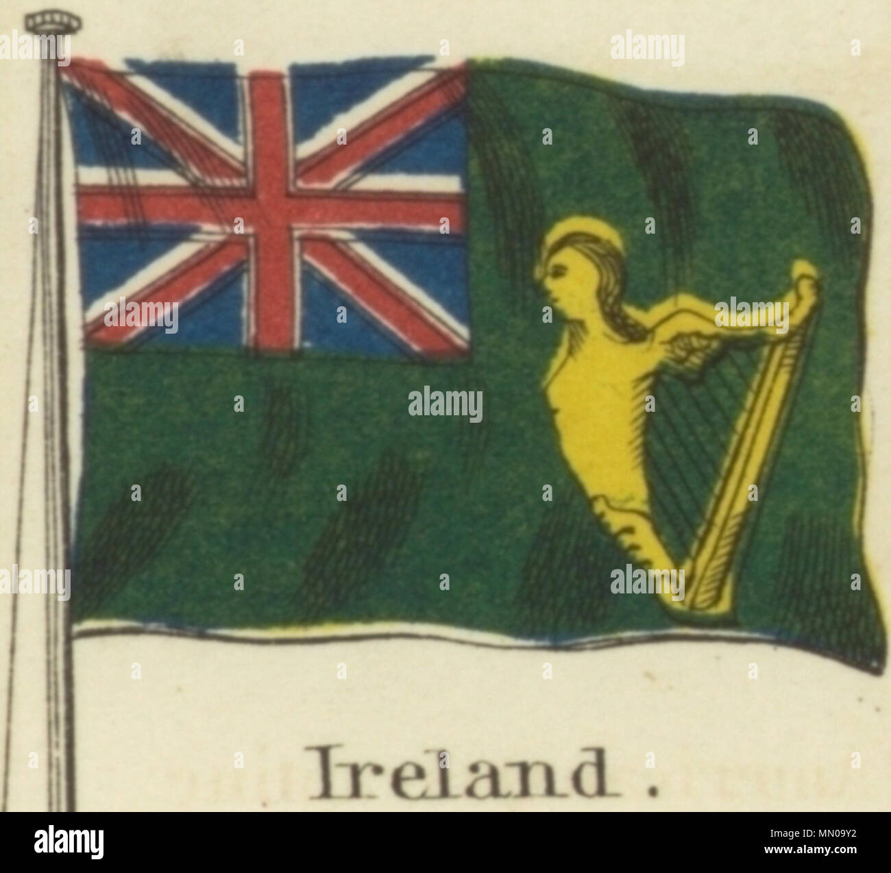 . Anglais : l'Irlande. Johnson's carte nouvelle des emblèmes nationaux, 1868.jpg Johnson dans les tableau des emblèmes nationaux. Imprimer montrant les drapeaux de divers pays, ceux effectués par les navires, et les "signaux pour pilotes.' dans le coin supérieur gauche est le 'United States' 37 étoiles, dans le coin supérieur droit est le 'Royal Standard du Royaume-Uni Grande-bretagne & Irlande' ; dans le coin inférieur gauche est le standard 'russe' et dans le coin en bas à droite est la "Norme Française.' Les drapeaux sur cette page diffèrent légèrement de celles sur une autre feuille no 4 [haut] et [5] en haut à droite. . 1868. Alvin J Banque D'Images