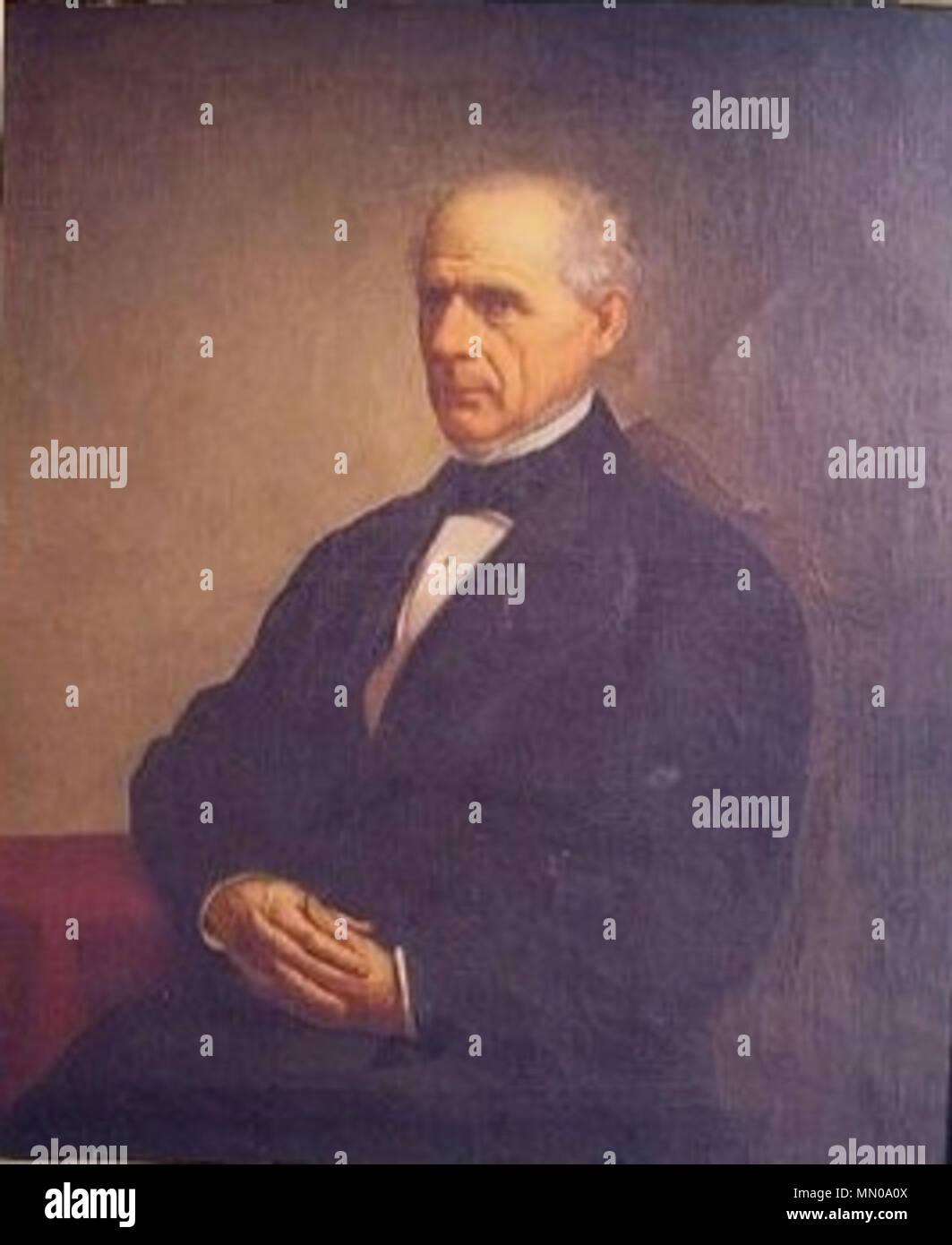 . Portrait d'Isaac Adams, cousin trois fois retiré de John Adams Isaac Adams par Edwin T Billings Banque D'Images