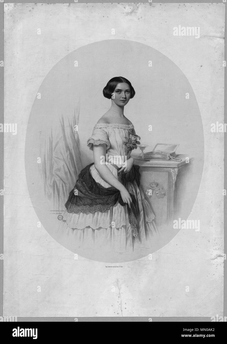 Adélaïde de Löwenstein-Wertheim-Rosenberg, reine de Portugal Banque D'Images
