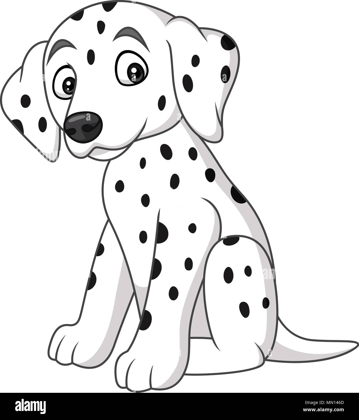 Race De Chien Dalmatien Bebe Image Vectorielle Stock Alamy