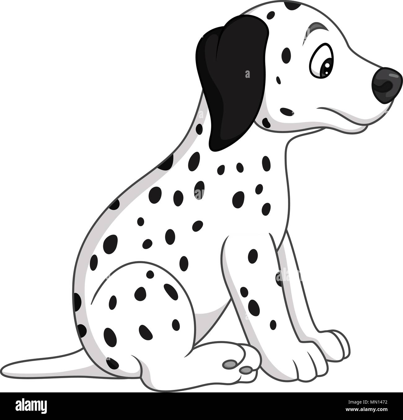 Race De Chien Dalmatien Bebe Image Vectorielle Stock Alamy