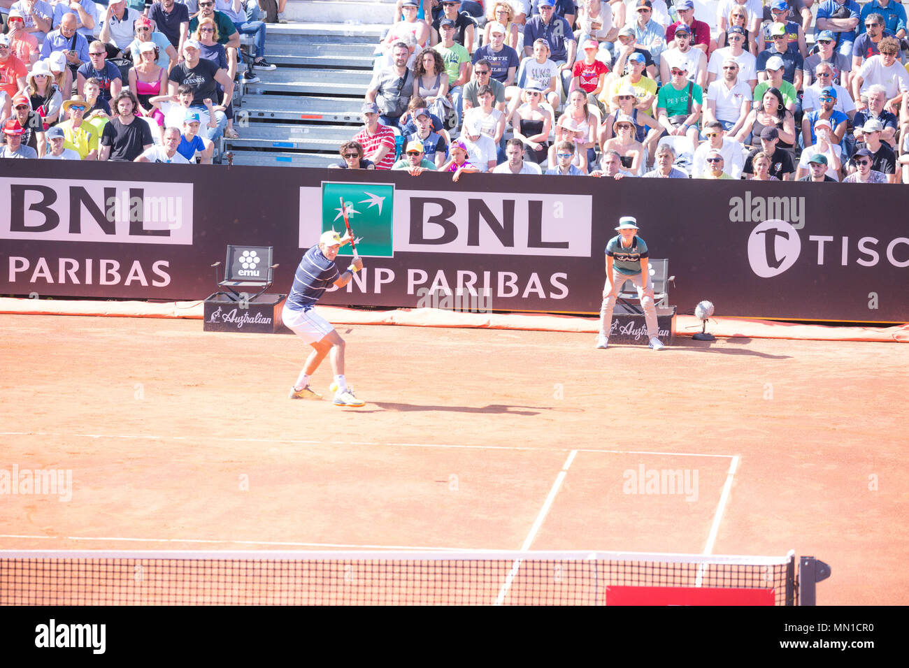 Rome, Italie. 13 mai, 2018. 2e jour de la matchs de qualification à l'Internazionali di Roma 2018 Credit : Manuel Bianconi/Alamy Live News Banque D'Images