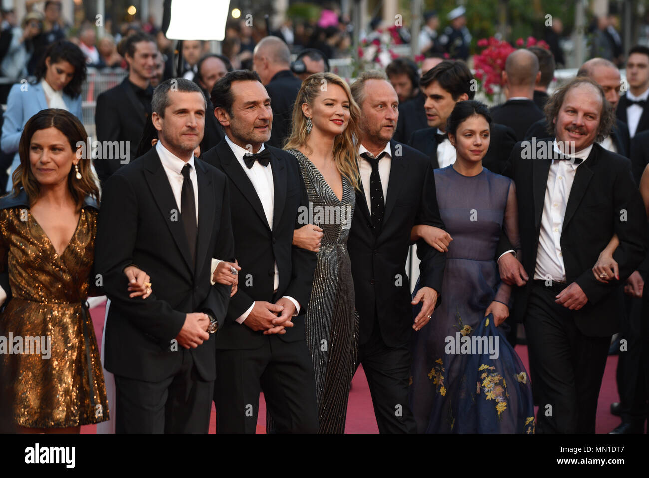 Cannes, France. 13 mai, 2018. 13 mai 2018 - Cannes, France : Guillaume Canet, Leïla Bekhti, Benoit Poelvoorde, Gilles Lellouche assister à la débrouiller premiere pendant la 71e festival de Cannes. Credit : Idealink Photography/Alamy Live News Banque D'Images