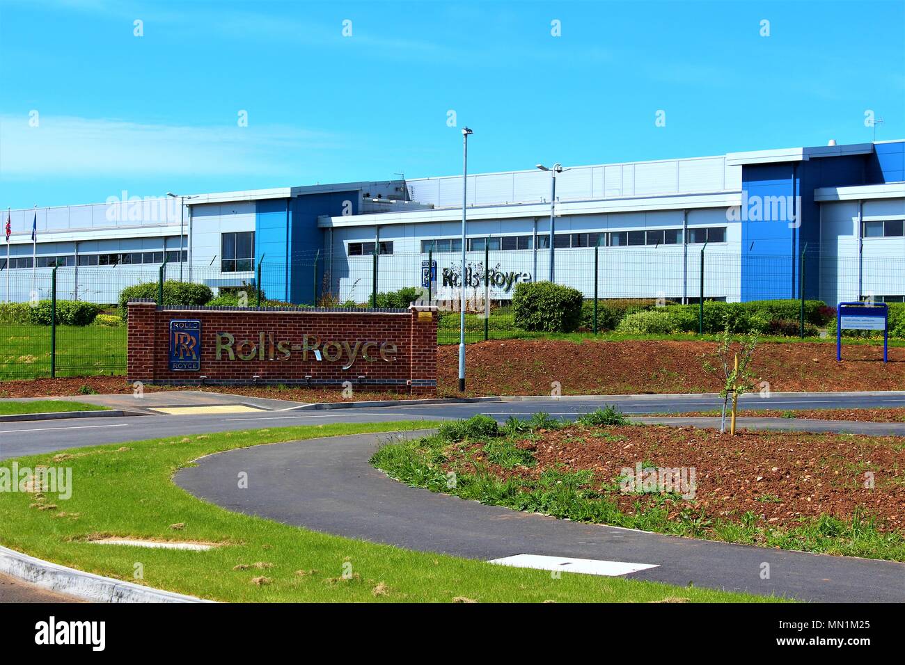 La Rolls Royce en usine, Parc Harrier Hucknall, Nottingham, Royaume-Uni. Prise le 13 mai 2018. Banque D'Images