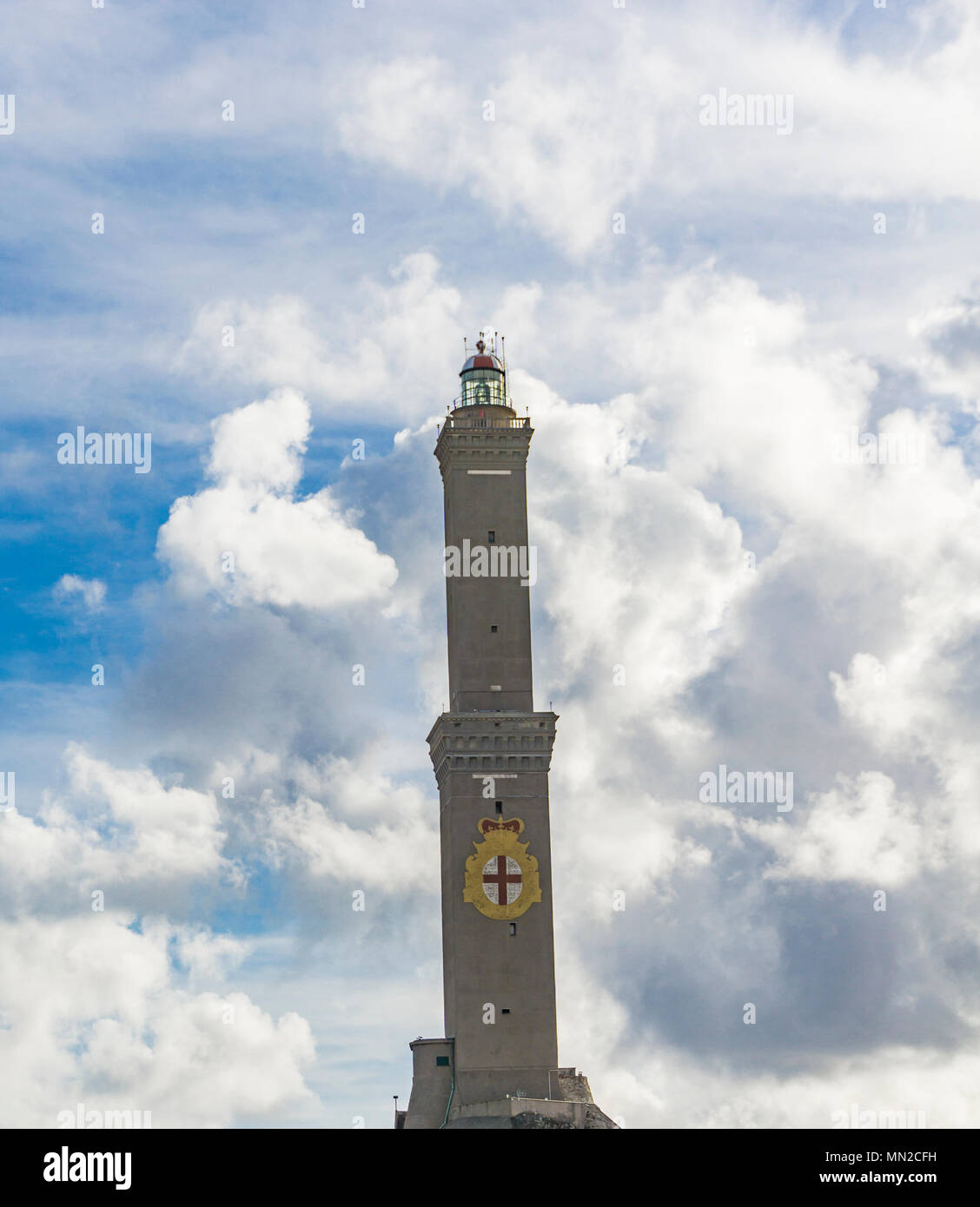 Voir au phare de Gênes en Italie Banque D'Images