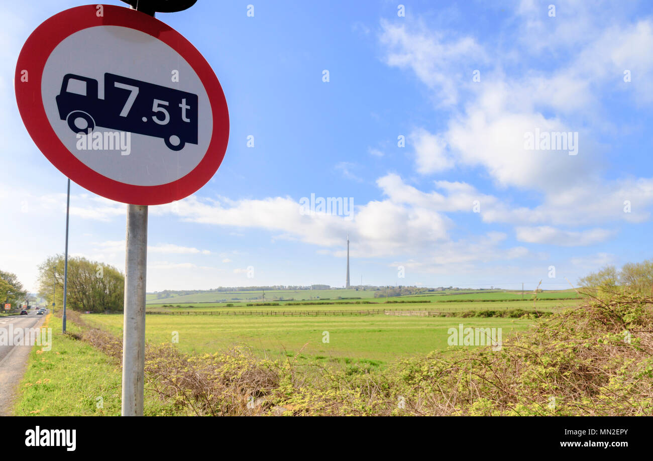Station de transmission Emley Moor Banque D'Images