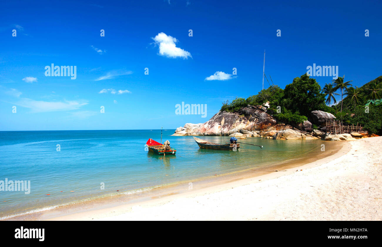 Plage de Koh Phangan, Thaïlande. Banque D'Images