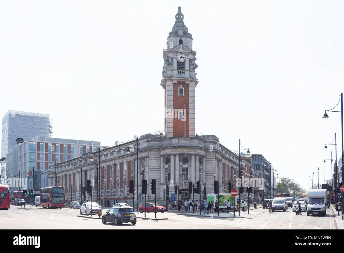 Hôtel de ville de Lambeth, Brixton Hill, Brixton, London Borough of Lambeth, Greater London, Angleterre, Royaume-Uni Banque D'Images
