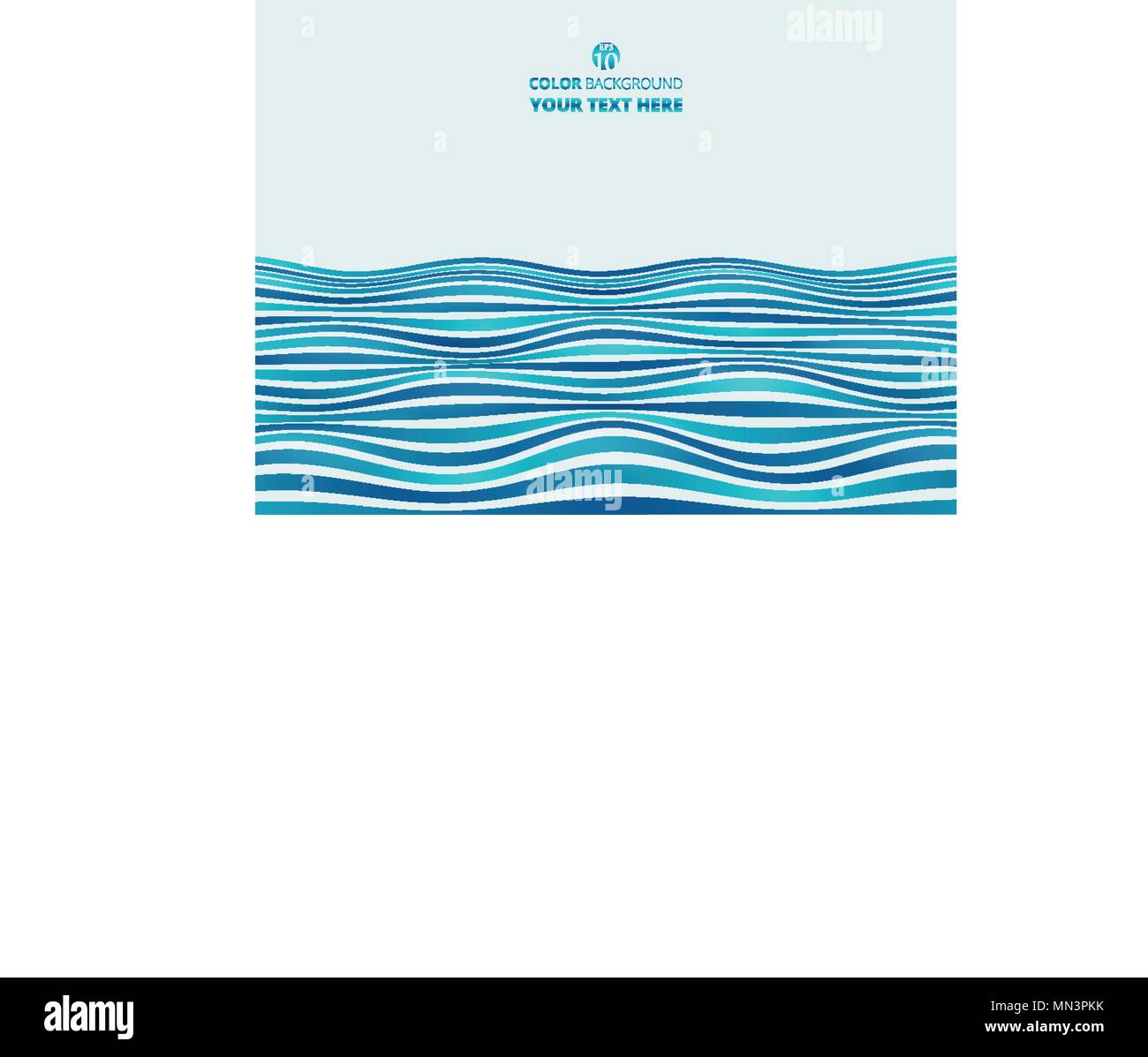 Résumé de la déclivité bande bleue en arrière-plan de l'onde, Illustration vector eps10 Illustration de Vecteur