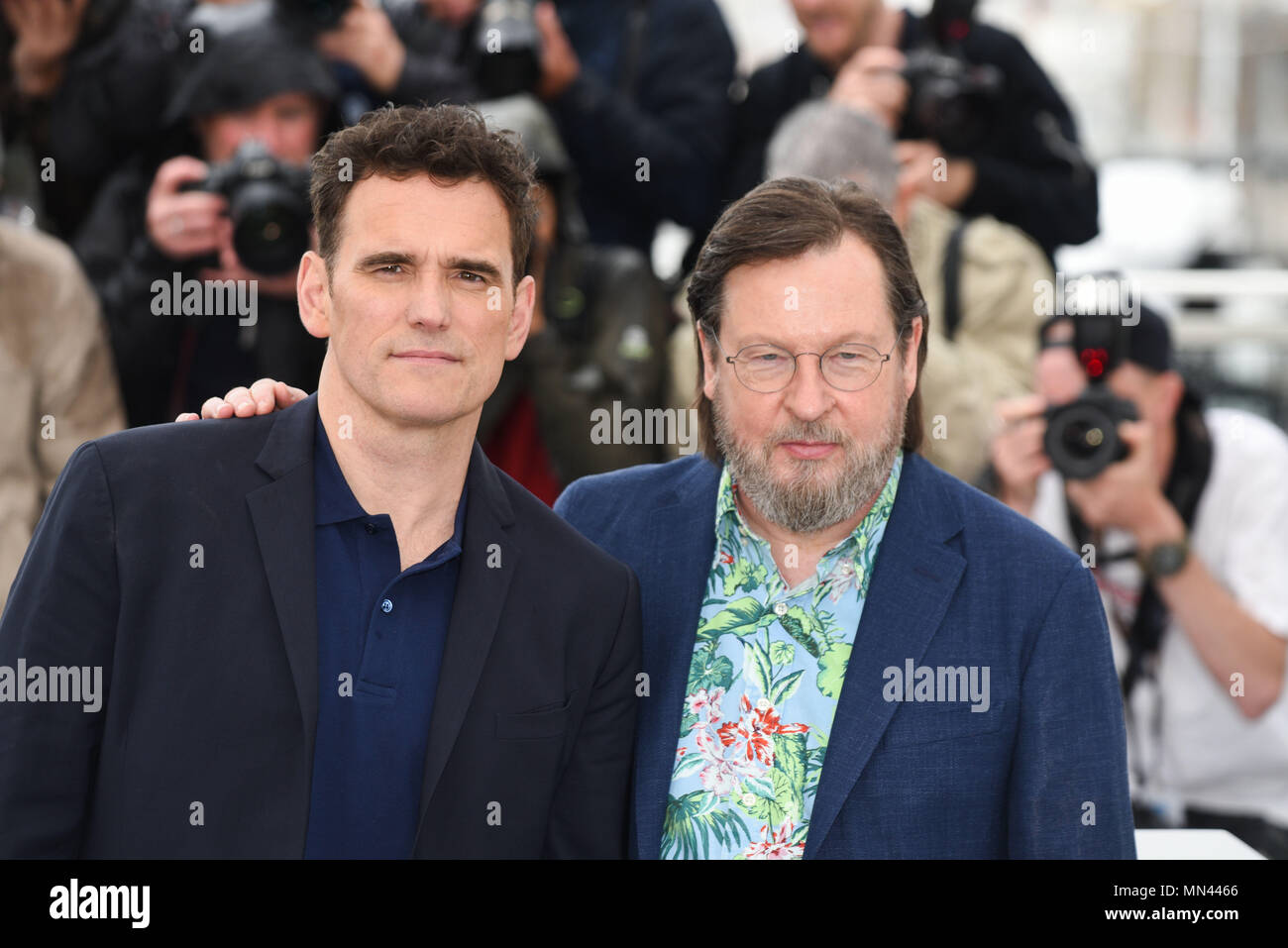 14 mai 2018 - Cannes, France : Matt Dillon et Lars von Trier assister à la 'la maison que Jack construit' photocall au cours de la 71e festival de Cannes. Banque D'Images