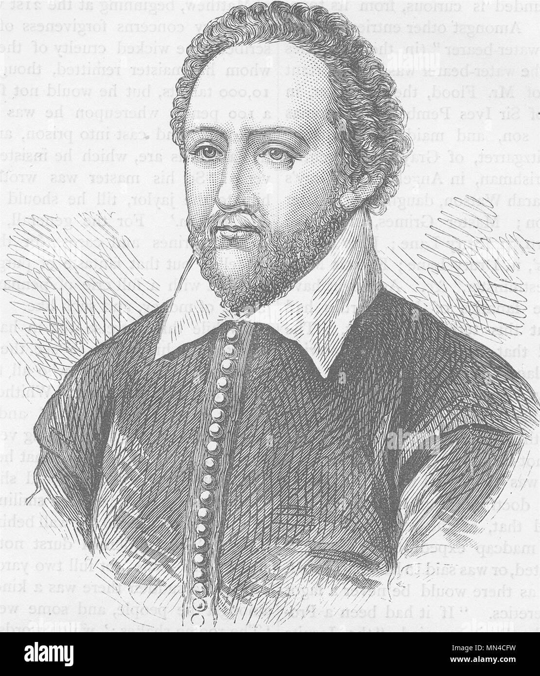 Acteurs. Richard Burbage. Propriétaire de théâtre c1880 ancienne vintage print photo Banque D'Images