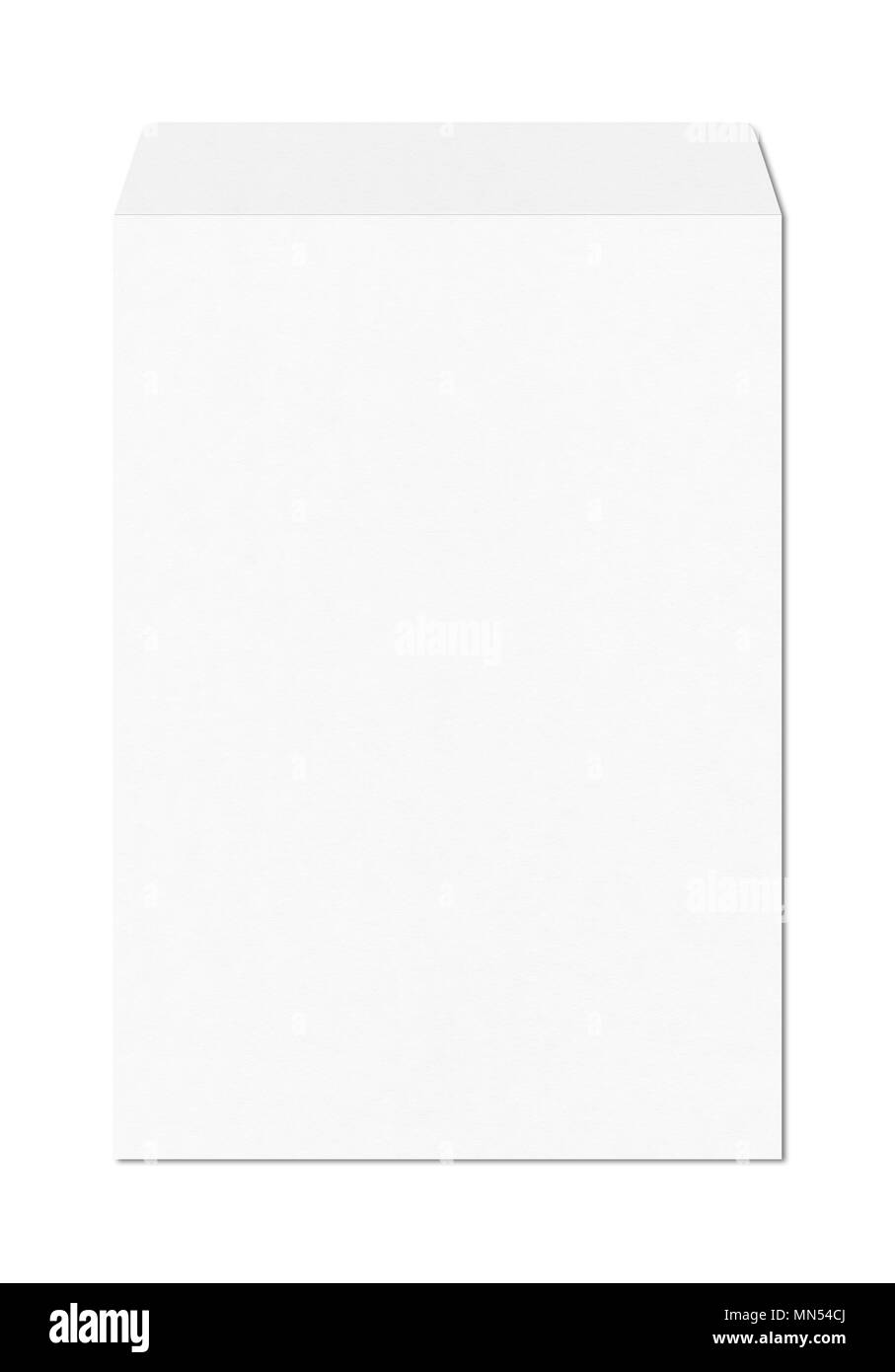 Grande enveloppe A4 modèle maquette isolé sur fond blanc Photo Stock - Alamy