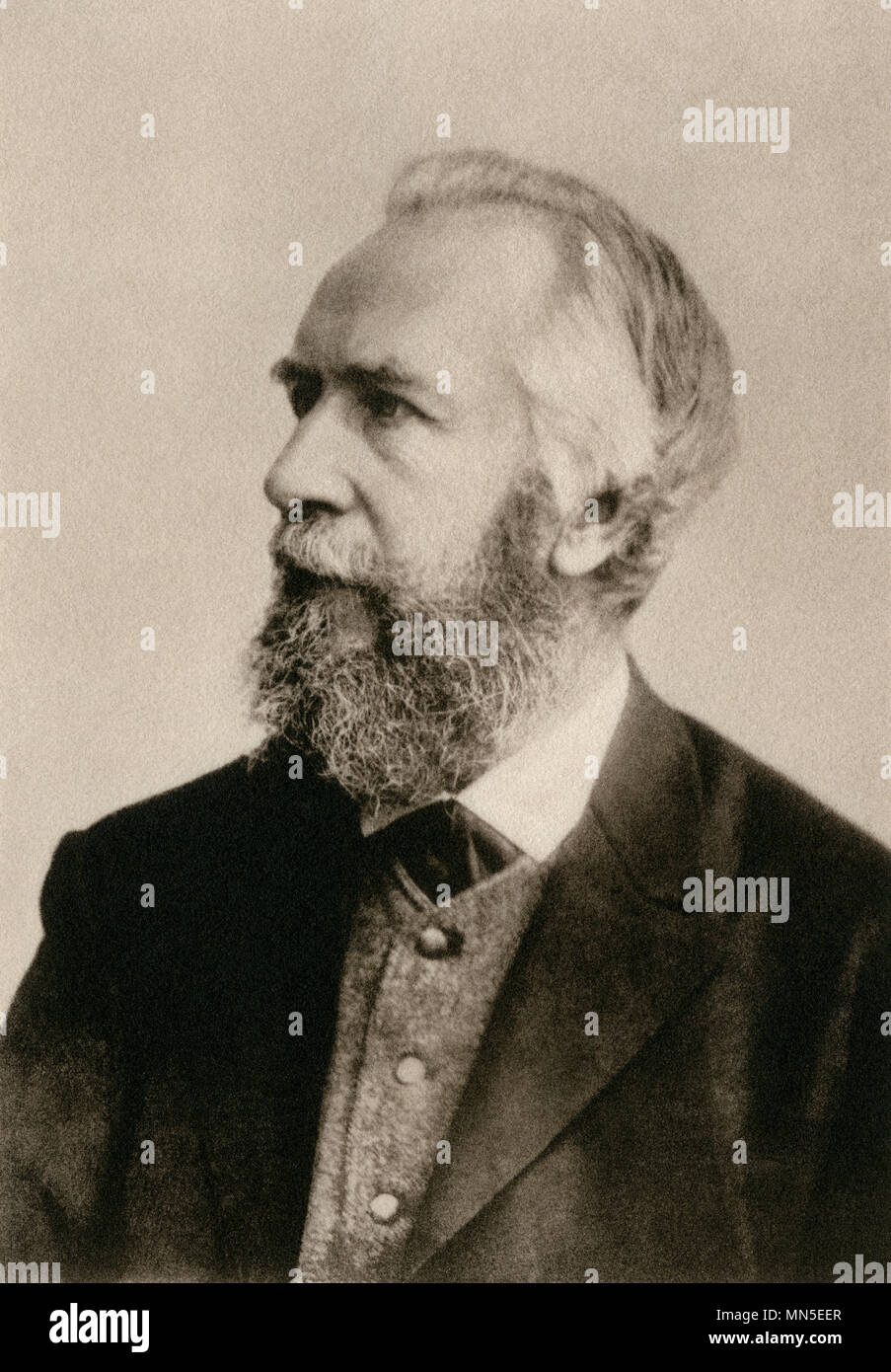 Heinrich Ernst naturaliste Haeckel. Photogravure Banque D'Images