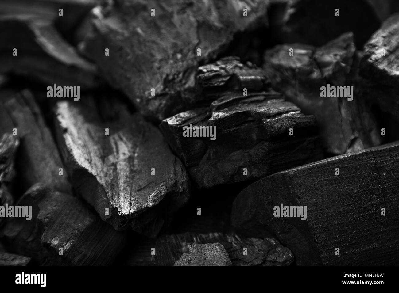 Texture de fond noir charbon abstrait Banque D'Images
