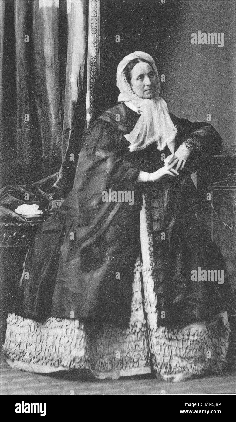 Acteurs. Adelaïde Ristori, actrice italienne, c.1865 1935 old vintage print Banque D'Images