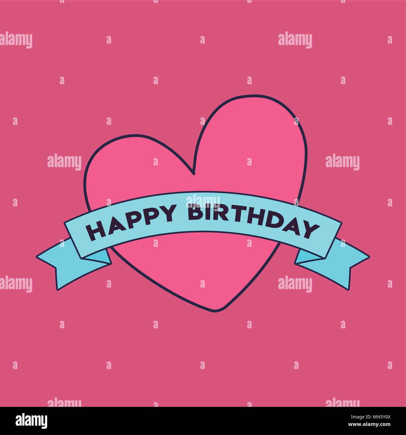 Joyeux Anniversaire Avec Un Icone En Forme De Cœur Rose Et Ruban Decoratif Sur Fond Rose Design Colore Vector Illustration Image Vectorielle Stock Alamy Joyeux Anniversaire Avec Un Icone En Forme De Cœur Rose Et Ruban Decoratif Sur Fond Rose Design Colore Vector Illustration Image Vectorielle Stock Alamy