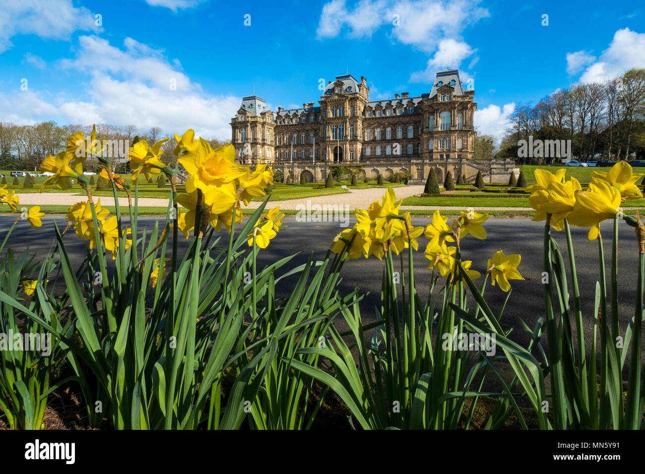 Printemps, Bowes Museum, Barnard Castle, comté de Durham, de Teesdale Banque D'Images