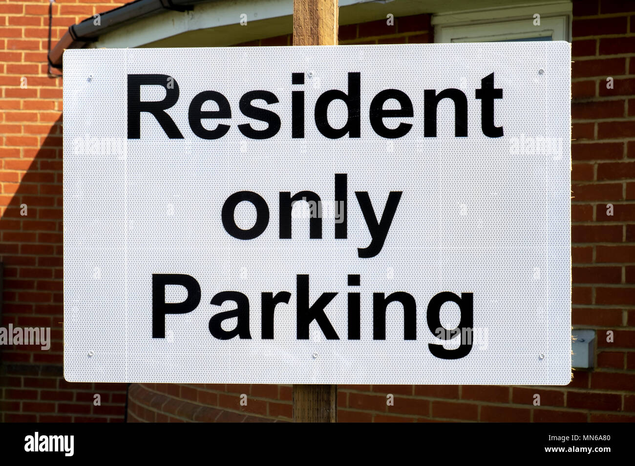 Résident seulement parking sign Banque D'Images