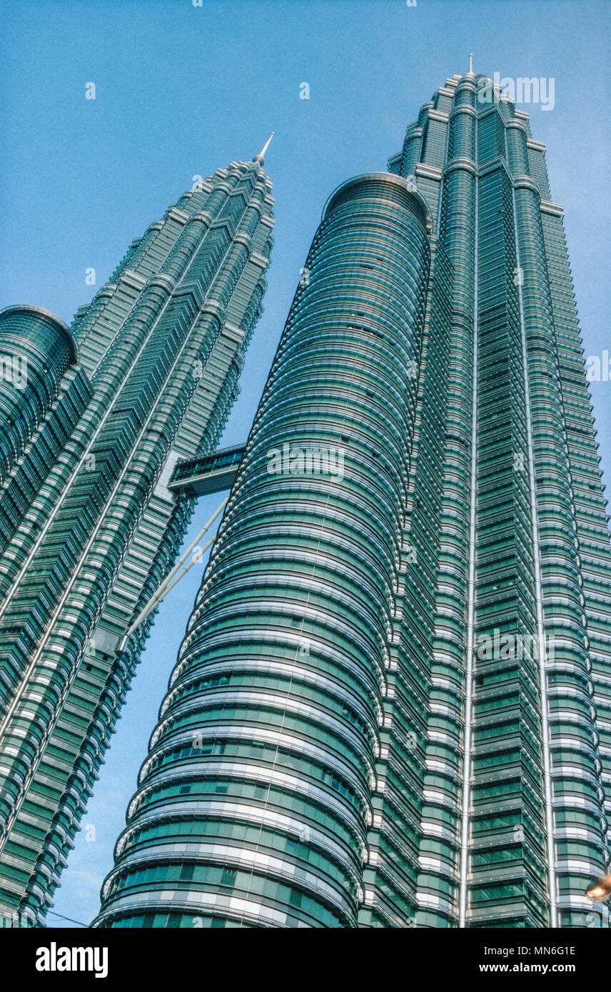Les Tours Petronas, à Kuala Lumper, Malaisie Banque D'Images