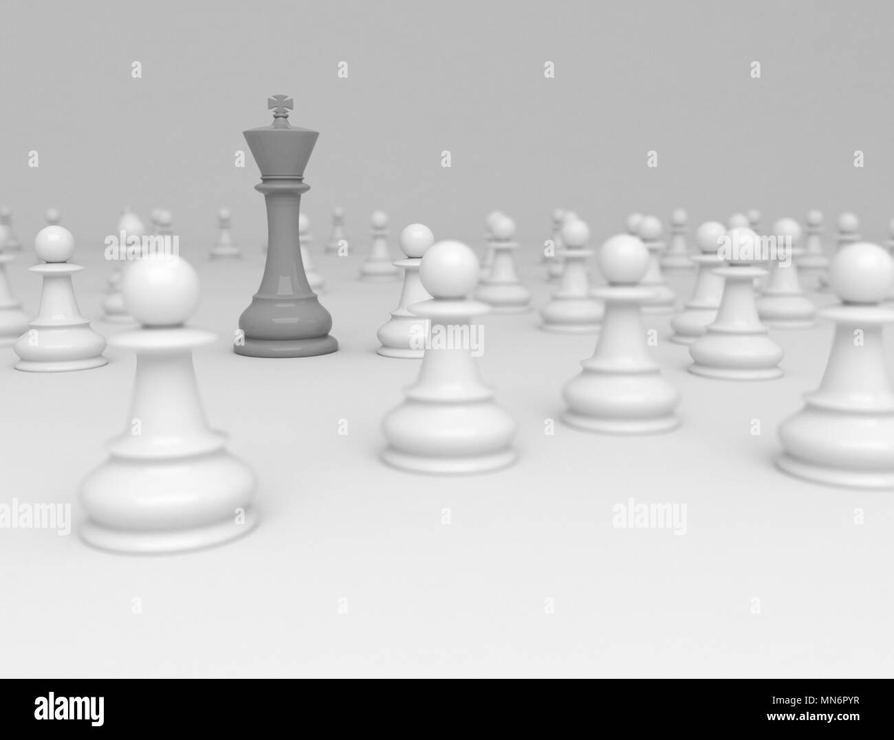 Concept d'entreprise d'échecs, chef & succès Banque D'Images