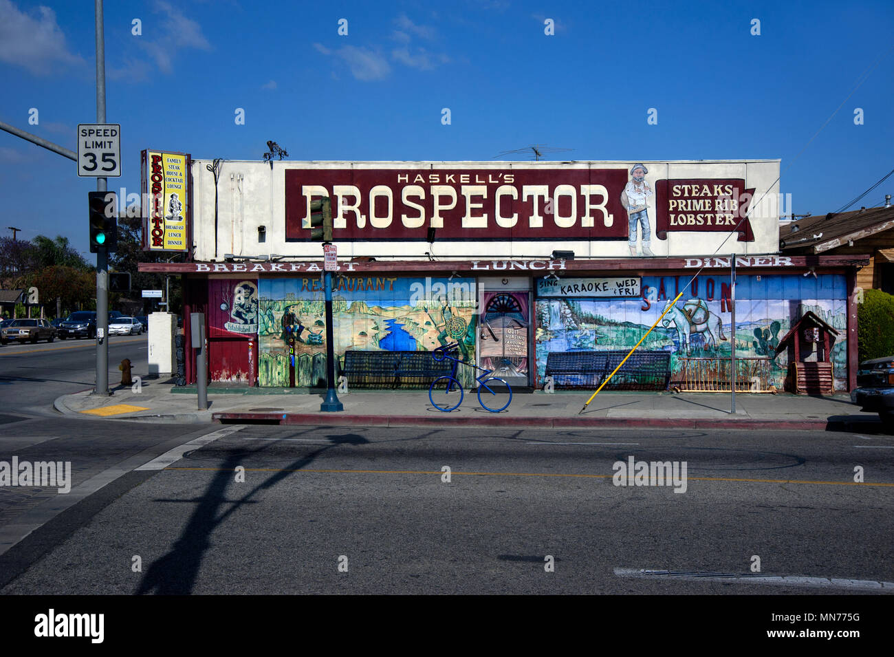 Haskell's Prospector Steak House à Long Beach, CA Banque D'Images