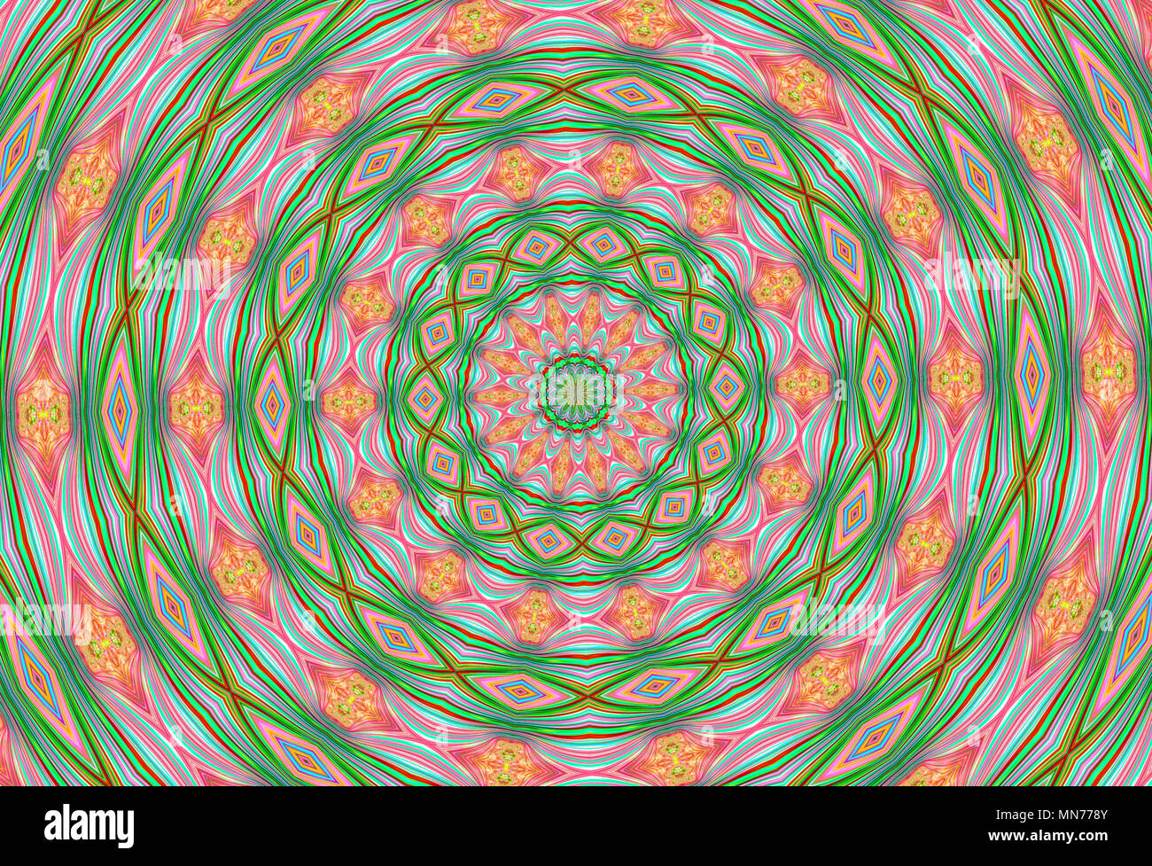 Sur fond de turbulences Kaléidoscope Banque D'Images