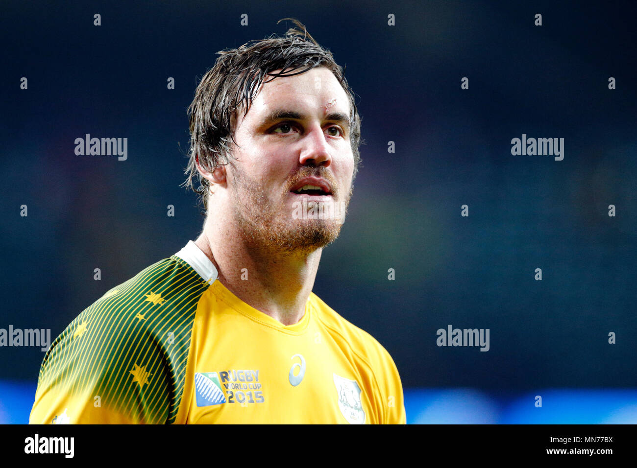 Kane Douglas de l'Australie salue la foule après l'IRB RWC 2015 match entre l'Australie - Pays de Galles v extérieure un match 35 à Twickenham. Londres, Angleterre. 10 Octobre 2015 Banque D'Images Kane Douglas de l'Australie salue la foule après l'IRB RWC 2015 match entre l'Australie - Pays de Galles v extérieure un match 35 à Twickenham. Londres, Angleterre. 10 Octobre 2015 Banque D'Images