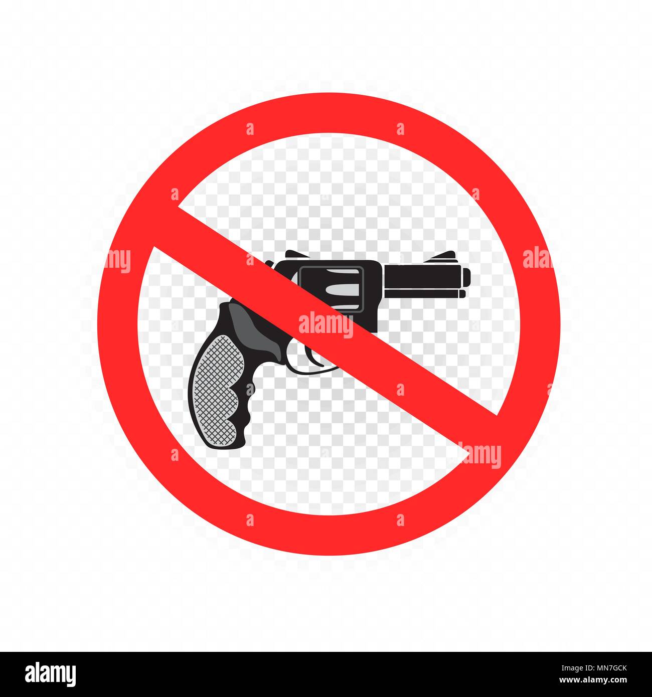 Pas d'armes et les armes à feu l'icône de connexion Illustration de Vecteur