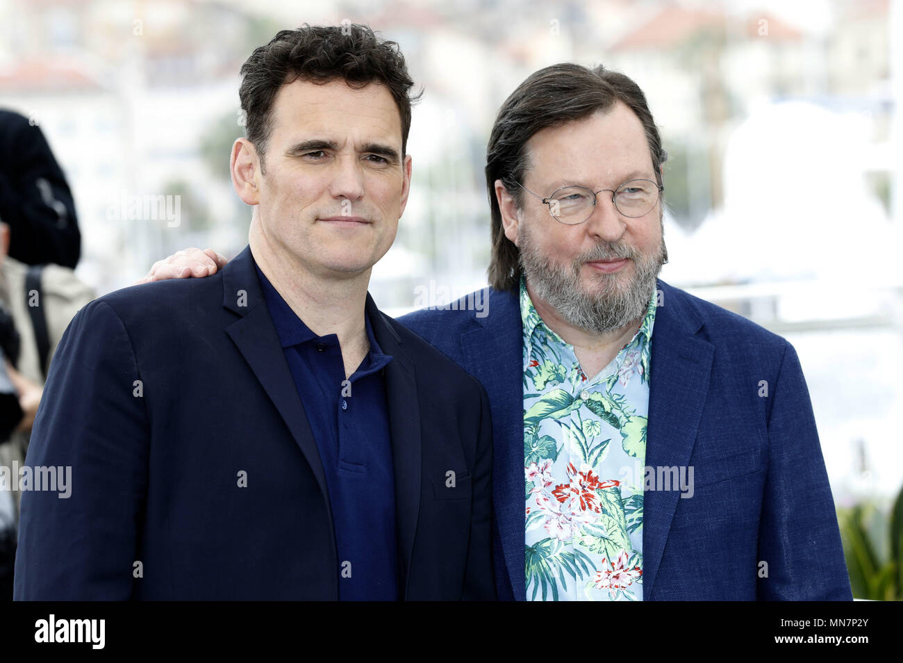 Matt Dillon et Lars von Trier au 'la maison que Jack construit' photocall au cours de la 71e édition du Festival de Cannes au Palais des Festivals le 14 mai 2018 à Cannes, France | Verwendung weltweit Banque D'Images