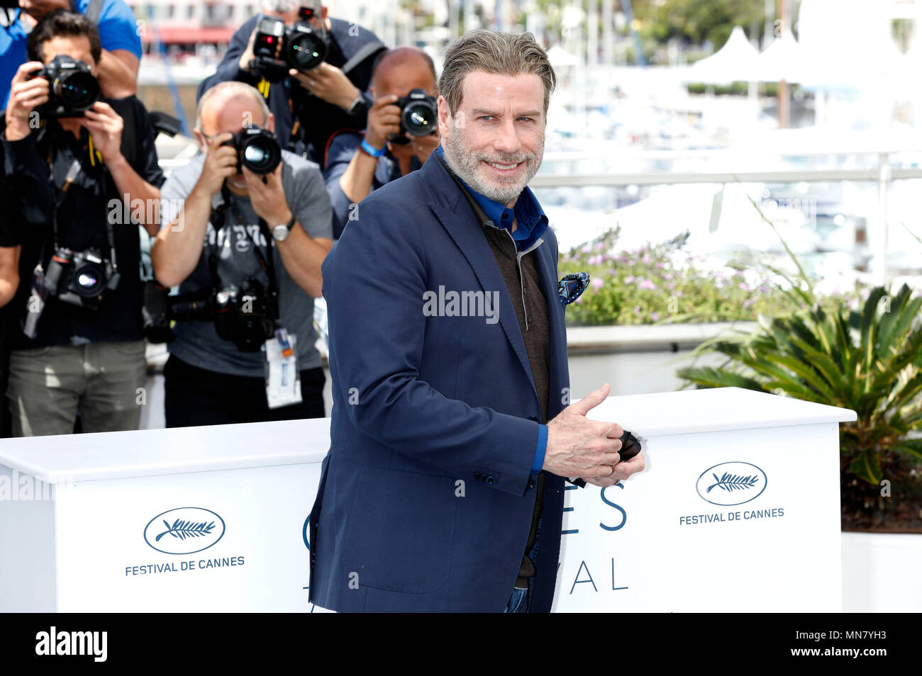 Cannes, Frankreich. 15 mai, 2018. John Travolta au 'Rendez-vous avec John Travolta - Gotti' photocall au cours de la 71e édition du Festival de Cannes au Palais des Festivals le 15 mai 2018 à Cannes, France Crédit : Geisler-Fotopress/Alamy Live News Banque D'Images