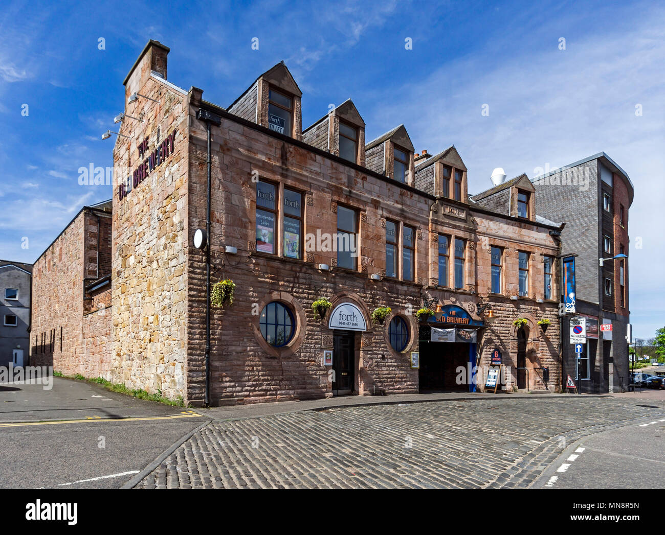 L'ancien bâtiment de la brasserie à Alloa Clackmannanshire Ecosse UK Banque D'Images