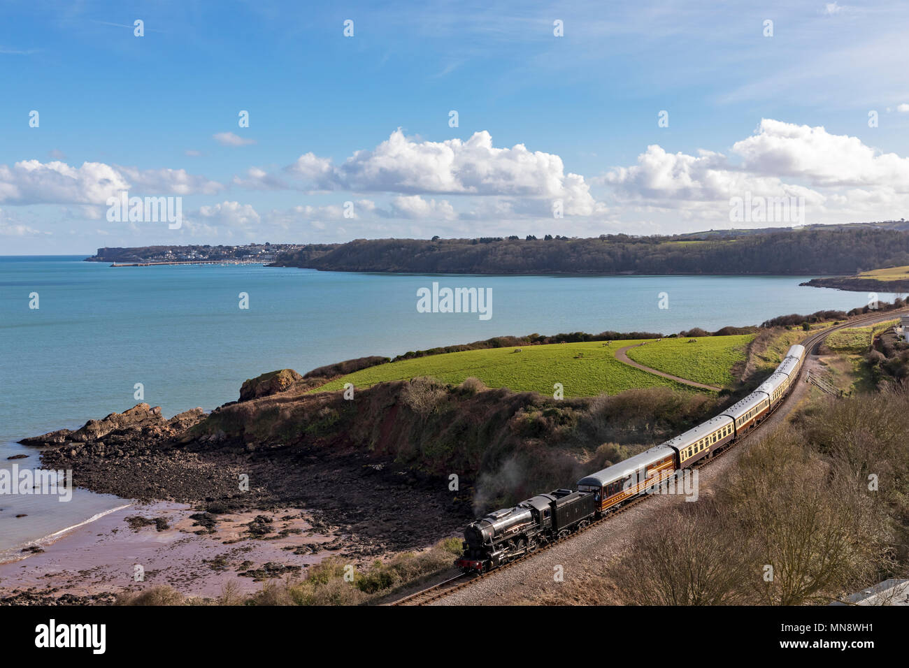 Chemins de Paignton & Dartmouth Banque D'Images