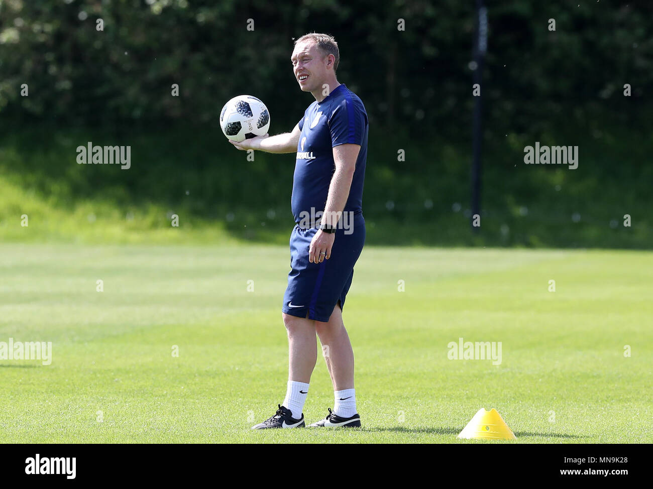 Gestionnaire de l'Angleterre Steve Cooper au cours de la session de formation à St George's Park, Burton. Banque D'Images