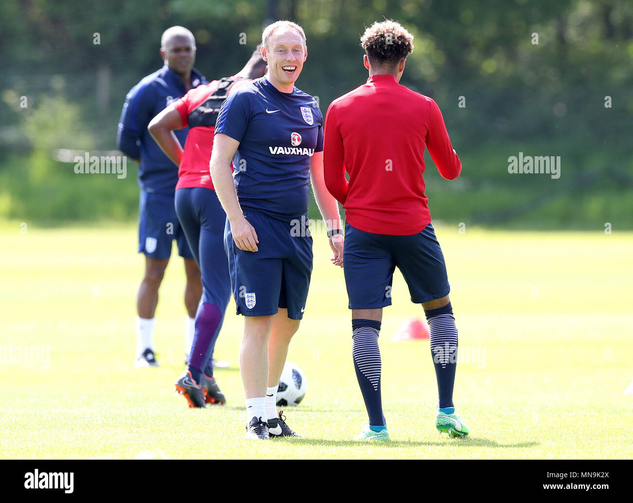 Gestionnaire de l'Angleterre Steve Cooper au cours de la session de formation à St George's Park, Burton. Banque D'Images