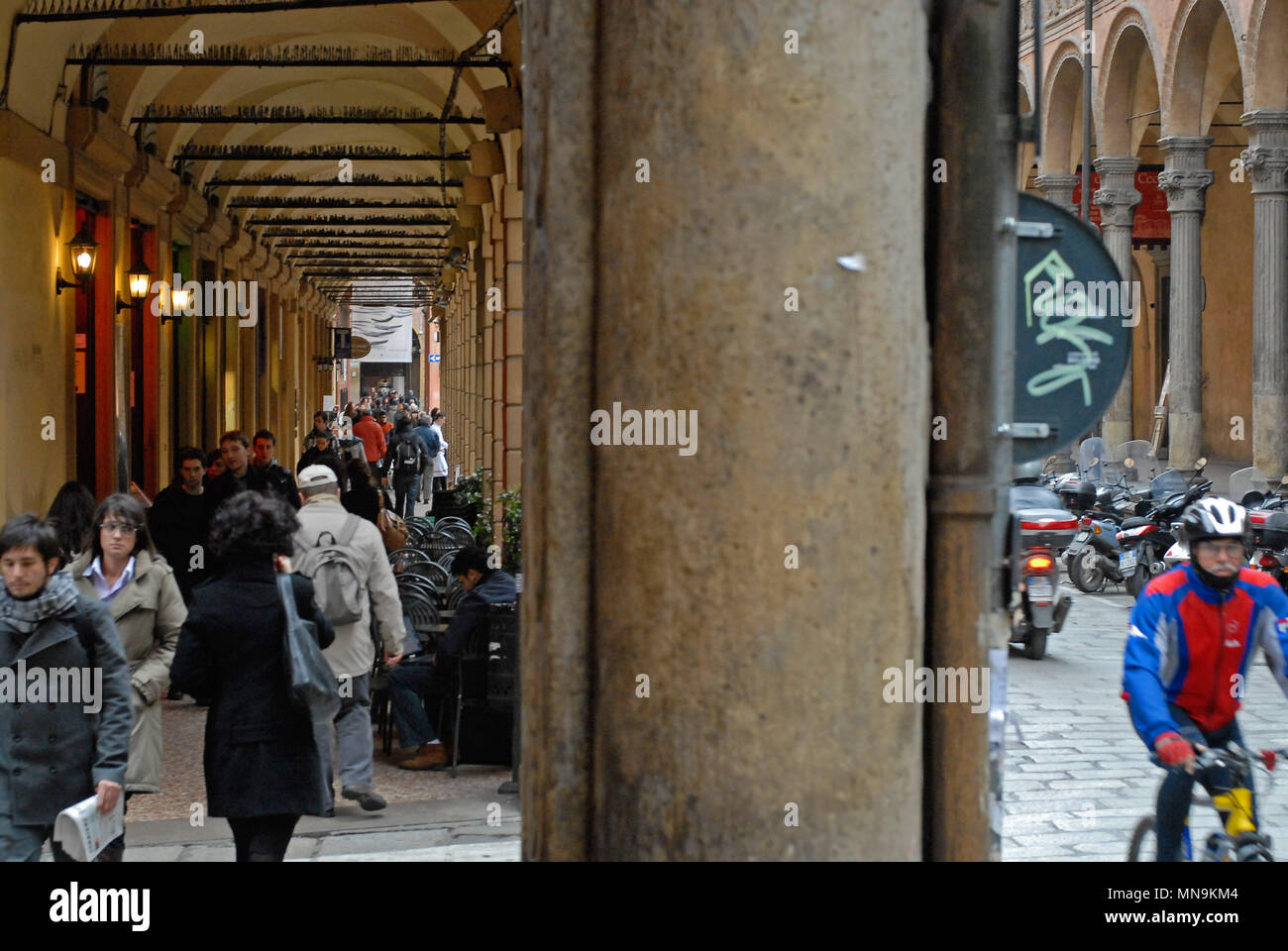 Bologna. Quartier de l'université. Italie Banque D'Images